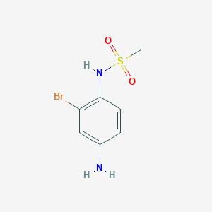 molecular formula C7H9BrN2O2S B3364479 N-(4-amino-2-bromophenyl)methanesulfonamide CAS No. 1156352-26-9