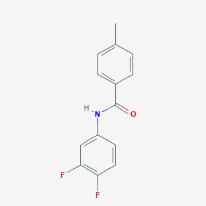 molecular formula C14H11F2NO B336448 N-(3,4-difluorophenyl)-4-methylbenzamide 