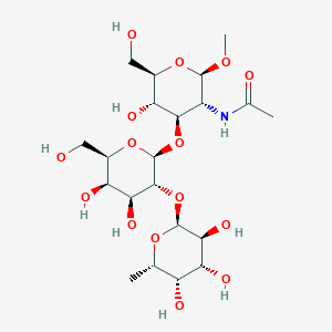 molecular formula C21H37NO15 B033645 Me Fuc-gal-glcnac CAS No. 102271-18-1