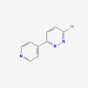 molecular formula C9H6BrN3 B3364508 3-Bromo-6-pyridin-4-yl-pyridazine CAS No. 1159818-39-9
