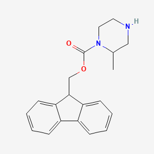 molecular formula C20H22N2O2 B3364519 (9H-Fluoren-9-yl)methyl 2-methylpiperazine-1-carboxylate CAS No. 1159883-16-5