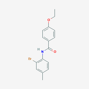 molecular formula C16H16BrNO2 B336455 N-(2-bromo-4-methylphenyl)-4-ethoxybenzamide 