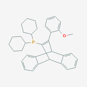 molecular formula C35H39OP B3364551 Dicyclohexyl[9,10-dihydro-12-(2-methoxyphenyl)-9,10-ethenoanthracen-11-yl]phosphine CAS No. 1166994-78-0