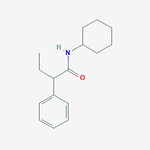 molecular formula C16H23NO B336457 N-cyclohexyl-2-phenylbutanamide 