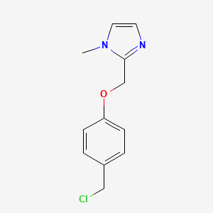 2-[4-(chloromethyl)phenoxymethyl]-1-methyl-1H-imidazole