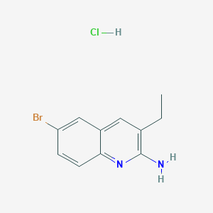 2-Amino-6-bromo-3-ethylquinoline hydrochloride