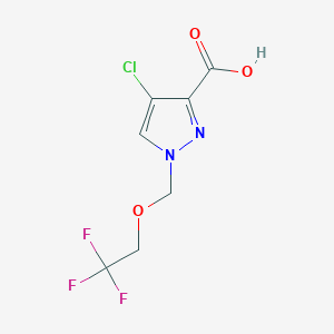 4-chloro-1-[(2,2,2-trifluoroethoxy)methyl]-1H-pyrazole-3-carboxylic acid