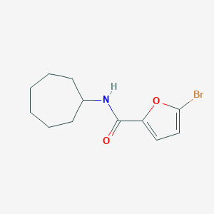 molecular formula C12H16BrNO2 B336463 5-bromo-N-cycloheptylfuran-2-carboxamide 