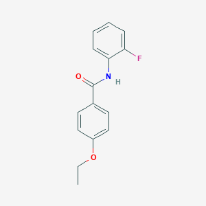 molecular formula C15H14FNO2 B336464 4-ethoxy-N-(2-fluorophenyl)benzamide 