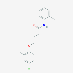 molecular formula C18H20ClNO2 B336465 4-(4-chloro-2-methylphenoxy)-N-(2-methylphenyl)butanamide 