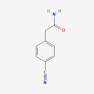 molecular formula C9H8N2O B3364699 2-(4-Cyanophenyl)acetamide CAS No. 117753-06-7