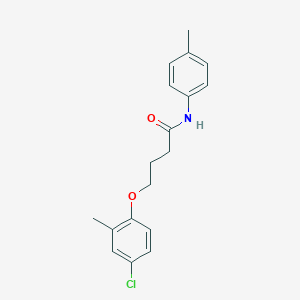 molecular formula C18H20ClNO2 B336470 4-(4-chloro-2-methylphenoxy)-N-(4-methylphenyl)butanamide 