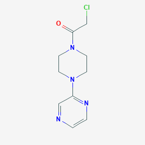 molecular formula C10H13ClN4O B3364705 2-Chloro-1-[4-(pyrazin-2-yl)piperazin-1-yl]ethan-1-one CAS No. 1178199-75-1