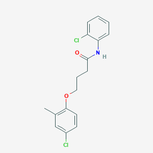 molecular formula C17H17Cl2NO2 B336473 4-(4-chloro-2-methylphenoxy)-N-(2-chlorophenyl)butanamide 