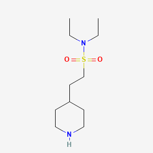 molecular formula C11H24N2O2S B3364737 N,N-diethyl-2-(piperidin-4-yl)ethane-1-sulfonamide CAS No. 1181826-11-8