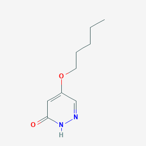 molecular formula C9H14N2O2 B3364744 5-(pentyloxy)pyridazin-3(2H)-one CAS No. 1182254-49-4
