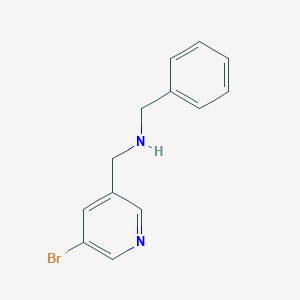 molecular formula C13H13BrN2 B3364755 N-benzyl-1-(5-bromopyridin-3-yl)methanamine CAS No. 1183150-94-8