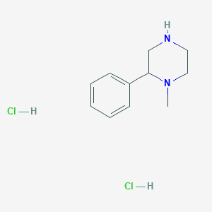 molecular formula C11H18Cl2N2 B3364783 1-Methyl-2-phenylpiperazine dihydrochloride CAS No. 1185293-45-1