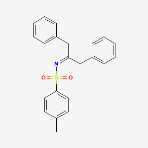 molecular formula C22H21NO2S B3364797 N-(1,3-diphenylpropan-2-ylidene)-4-methylbenzenesulfonamide CAS No. 118616-83-4