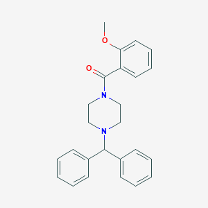 molecular formula C25H26N2O2 B336480 1-Benzhydryl-4-(2-methoxybenzoyl)piperazine 