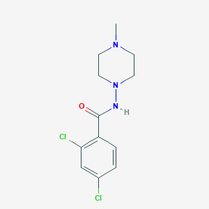 molecular formula C12H15Cl2N3O B336482 2,4-dichloro-N-(4-methylpiperazin-1-yl)benzamide 