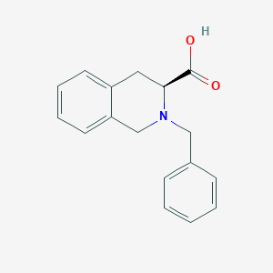 molecular formula C17H17NO2 B3364832 (S)-2-Benzyl-1,2,3,4-tetrahydro-isoquinoline-3-carboxylic acid CAS No. 1187927-66-7