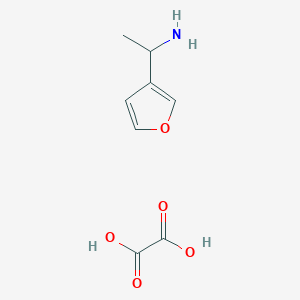 molecular formula C8H11NO5 B3364858 1-Furan-3-YL-ethylamine oxalate CAS No. 1187928-15-9