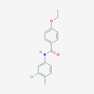 molecular formula C16H16ClNO2 B336487 N-(3-chloro-4-methylphenyl)-4-ethoxybenzamide 