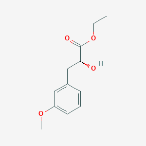 molecular formula C12H16O4 B3364884 (R)-2-Hydroxy-3-(3-methoxy-phenyl)-propionic acid ethyl ester CAS No. 1187928-98-8