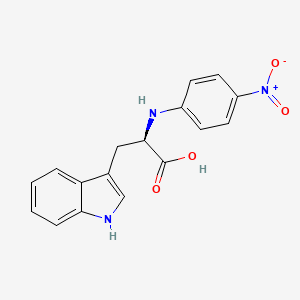 molecular formula C17H15N3O4 B3364923 (R)-N-(4-Nitrophenyl)-tryptophan CAS No. 1187930-30-8