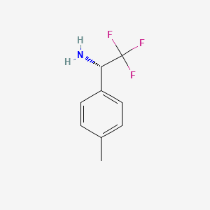 molecular formula C9H10F3N B3364944 (S)-2,2,2-三氟-1-对甲苯乙胺 CAS No. 1187930-94-4