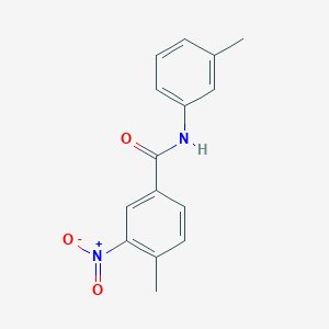 molecular formula C15H14N2O3 B336495 4-methyl-N-(3-methylphenyl)-3-nitrobenzamide 