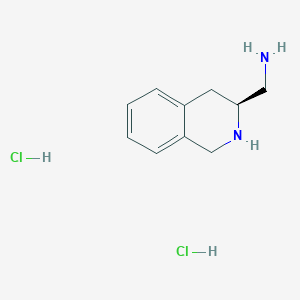 molecular formula C10H16Cl2N2 B3364985 (S)-(1,2,3,4-Tetrahydroisoquinolin-3-yl)methanamine dihydrochloride CAS No. 1187933-41-0