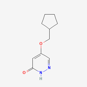 molecular formula C10H14N2O2 B3365004 5-(cyclopentylmethoxy)pyridazin-3(2H)-one CAS No. 1191454-44-0
