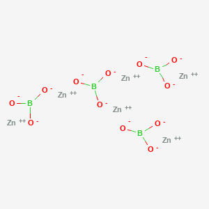 molecular formula B4O12Zn6 B3365085 Zinc tetraborate CAS No. 12007-67-9