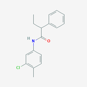 molecular formula C17H18ClNO B336509 N-(3-chloro-4-methylphenyl)-2-phenylbutanamide 