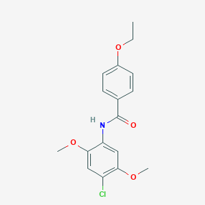 molecular formula C17H18ClNO4 B336510 N-(4-chloro-2,5-dimethoxyphenyl)-4-ethoxybenzamide 
