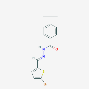 molecular formula C16H17BrN2OS B336511 N'-[(5-bromo-2-thienyl)methylene]-4-tert-butylbenzohydrazide 