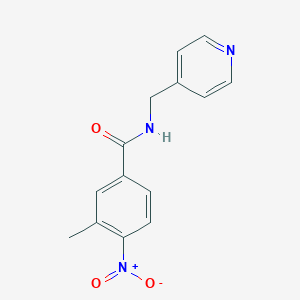 molecular formula C14H13N3O3 B336513 3-methyl-4-nitro-N-(pyridin-4-ylmethyl)benzamide 