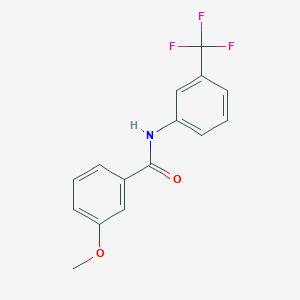 molecular formula C15H12F3NO2 B336514 3-methoxy-N-[3-(trifluoromethyl)phenyl]benzamide 