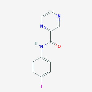 molecular formula C11H8IN3O B336515 N-(4-iodophenyl)pyrazine-2-carboxamide 