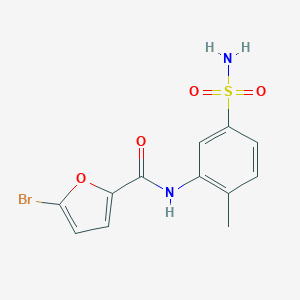 molecular formula C12H11BrN2O4S B336516 5-bromo-N-(2-methyl-5-sulfamoylphenyl)furan-2-carboxamide CAS No. 314055-73-7