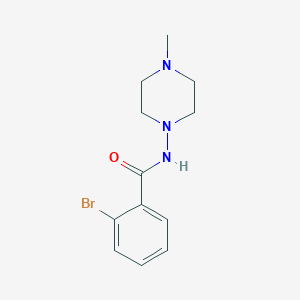 molecular formula C12H16BrN3O B336517 2-bromo-N-(4-methylpiperazin-1-yl)benzamide 