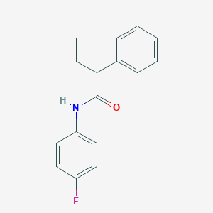 molecular formula C16H16FNO B336518 N-(4-fluorophenyl)-2-phenylbutanamide 