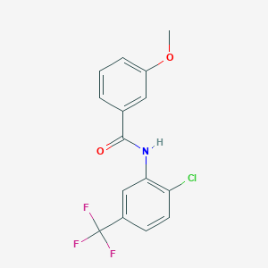 N-[2-chloro-5-(trifluoromethyl)phenyl]-3-methoxybenzamide
