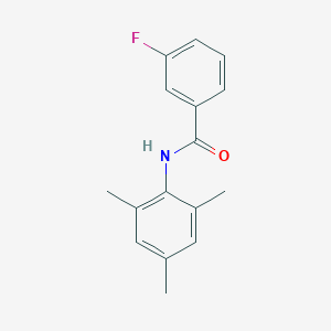 molecular formula C16H16FNO B336520 3-fluoro-N-(2,4,6-trimethylphenyl)benzamide 