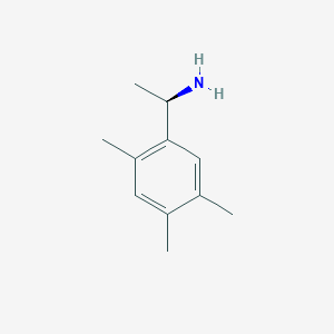 molecular formula C11H17N B3365213 (1R)-1-(2,4,5-trimethylphenyl)ethanamine CAS No. 1212235-78-3