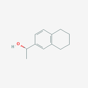 molecular formula C12H16O B3365222 (1S)-1-(5,6,7,8-tetrahydronaphthalen-2-yl)ethanol CAS No. 1212283-95-8