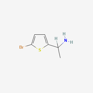 molecular formula C6H8BrNS B3365233 1-(5-Bromothiophen-2-yl)ethanamine CAS No. 1212930-29-4