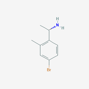 molecular formula C9H12BrN B3365235 (S)-1-(4-Bromo-2-methyl-phenyl)-ethylamine CAS No. 1213105-63-5